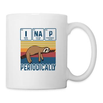 I Nap Periodically Vintage Funny Science Sloth - Mug - white - Right
