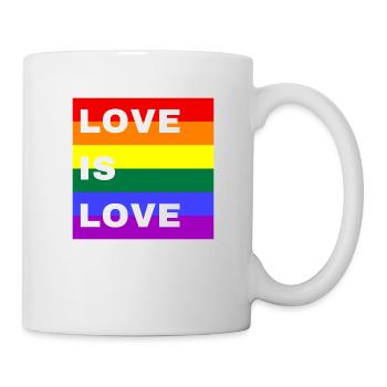 L’amour est l’amour LGBTQ - Mug blanc - blanc - Droite