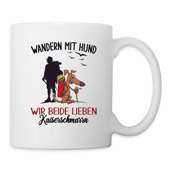 Wandern mit Hund "Dogtrekking"canicross Team-Hund - Tasse - Weiß - Rechts