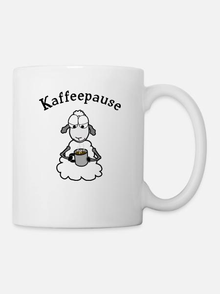 Kaffeepause - Tasse - Weiß