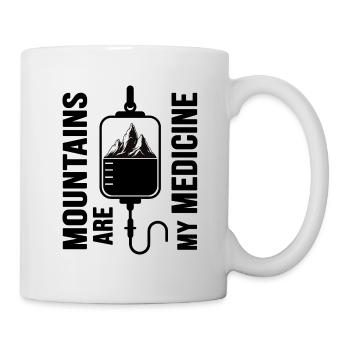 Mountain hiking alpine mountaineering mountain medicine - Mug - white - Right