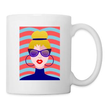 FEMME. FILLE. ADOLESCENT. JOURNEE DE LA FEMME - Mug blanc - blanc - Droite