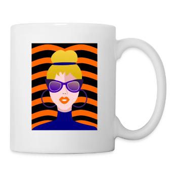 FEMME. FILLE. ADOLESCENT. JOURNEE DE LA FEMME - Mug blanc - blanc - Droite