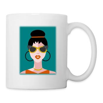 FEMME. FILLE. ADOLESCENT. JOURNEE DE LA FEMME - Mug blanc - blanc - Droite
