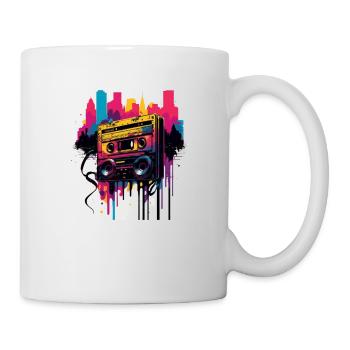 Retro Mixtape - Tasse - Weiß - Rechts