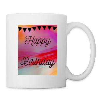 ALLES GUTE ZUM GEBURTSTAG, ALLES GUTE ZUM GEBURTSTAG, GEBURTSTAG, GEBURTSTAG - Tasse - Weiß - Rechts