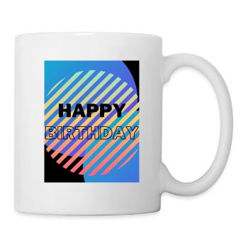 GEBURTSTAG, ALLES GUTE ZUM GEBURTSTAG, ALLES GUTE ZUM GEBURTSTAG - Tasse - Weiß - Rechts