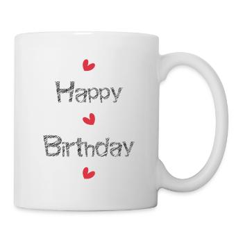 ALLES GUTE ZUM GEBURTSTAG!. ALLES GUTE ZUM GEBURTSTAG!. JAHRESTAG. - Tasse - Weiß - Rechts