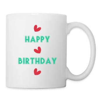 ALLES GUTE ZUM GEBURTSTAG!. ALLES GUTE ZUM GEBURTSTAG!. JAHRESTAG. - Tasse - Weiß - Rechts