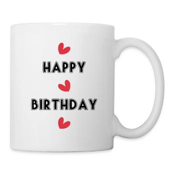 ALLES GUTE ZUM GEBURTSTAG!. ALLES GUTE ZUM GEBURTSTAG!. JAHRESTAG. - Tasse - Weiß - Rechts