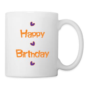 ALLES GUTE ZUM GEBURTSTAG!. ALLES GUTE ZUM GEBURTSTAG!. JAHRESTAG. - Tasse - Weiß - Rechts