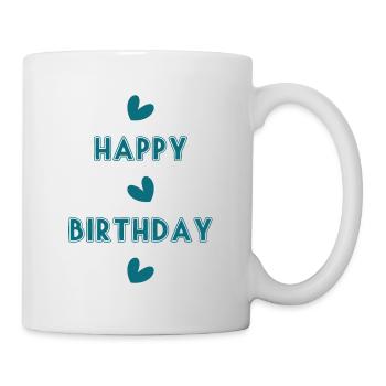 HAPPY BIRTHDAY. JOYEUX ANNIVERSAIRE. ANNIVERSAIRE. - Mug blanc - blanc - Droite