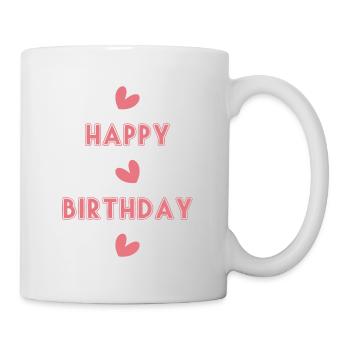 HAPPY BIRTHDAY. JOYEUX ANNIVERSAIRE. ANNIVERSAIRE. - Mug blanc - blanc - Droite