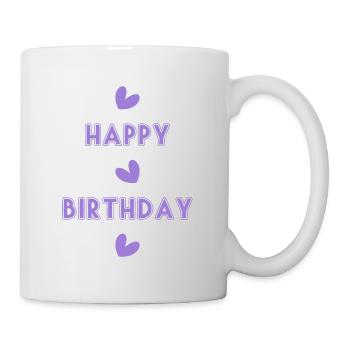 HAPPY BIRTHDAY. HAPPY BIRTHDAY. ANNIVERSARY. - Mug - white - Right