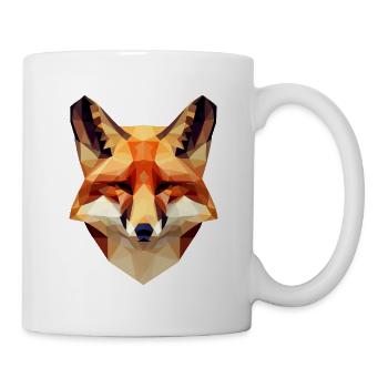 Faszinierender Polygon-Fuchs - Modernes - Tasse - Weiß - Rechts