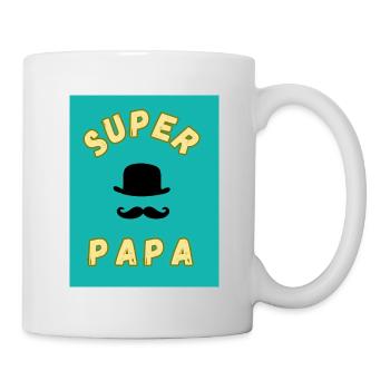 BONNE FÊTE PAPA. PAPA. FÊTE DES PÈRES. BONNE FÊTE - Mug blanc - blanc - Droite