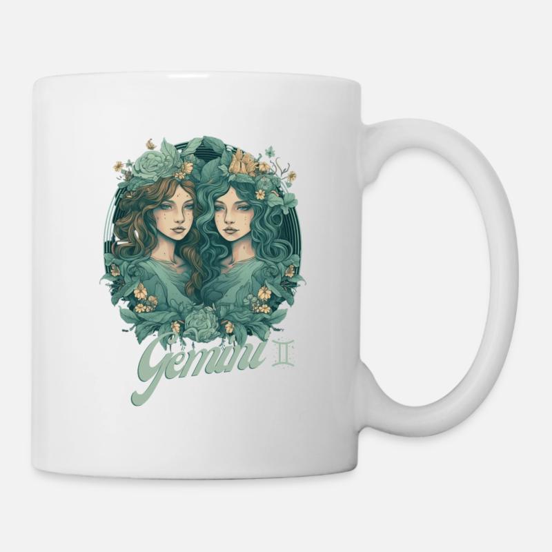 Zwilling Sternzeichen Gemini Horoskop Zwillinge - Tasse - Weiß