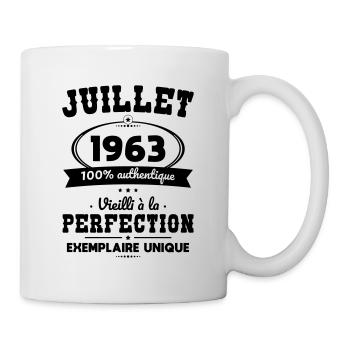 Anniversaire 60 ans - Juillet 1963 Perfection - Mug blanc - blanc - Droite