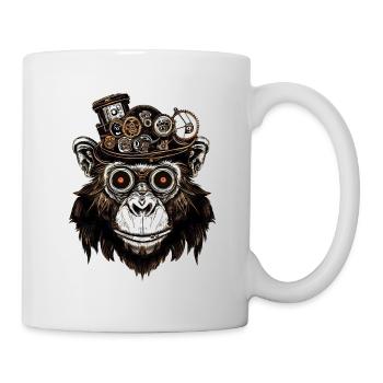 Portrait de paresseux polygonal - Animal artistique - Mug blanc - blanc - Droite