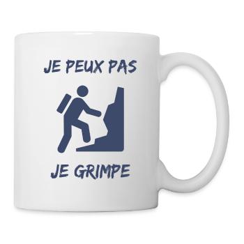 ESCALADE. CLIMB. CLIMBING. ESCALADE. VAN. GRIMPE. - Mug blanc - blanc - Droite