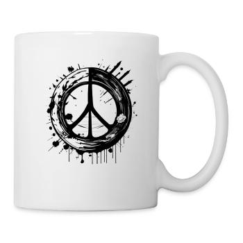 Peace - Tasse - Weiß - Rechts