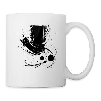 Abstrakt - Tasse - Weiß - Rechts
