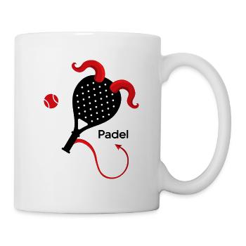 Padel PADELTENNIS Padelspieler Padeldevil - Tasse - Weiß - Rechts