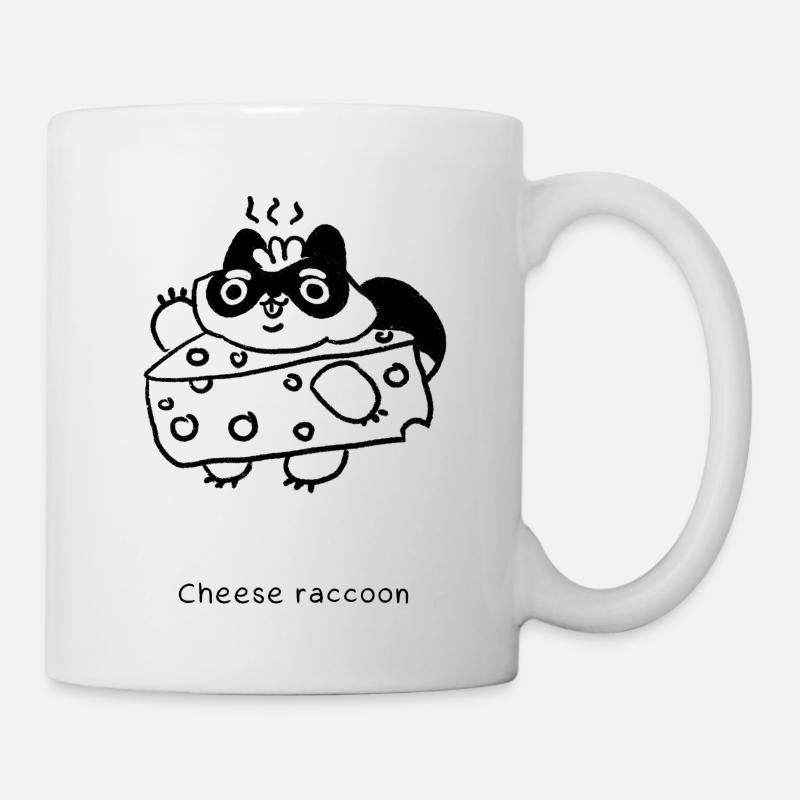 Types de ratons laveurs | Fromage Raton laveur - Mug blanc - blanc