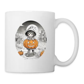Sorcière d’Halloween mignonne - Mug blanc - blanc - Droite