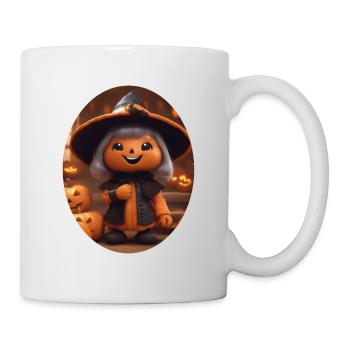 Sorcière d’Halloween mignonne - Mug blanc - blanc - Droite