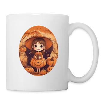 Sorcière d’Halloween mignonne - Mug blanc - blanc - Droite