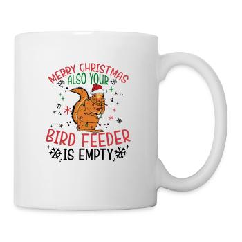 Merry Christmas Squirrel Humor Funny Witty - Mug - white - Right