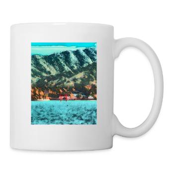 Red Gate of Peace, Ashinoko Lake, Japan - Mug - white - Right