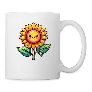 Happy Sunflower - Tasse - Weiß - Rechts