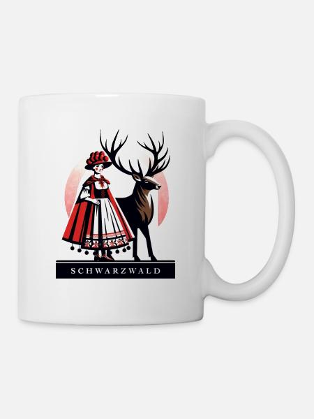 Entdecke die Magie des Schwarzwalds - Tasse - Weiß