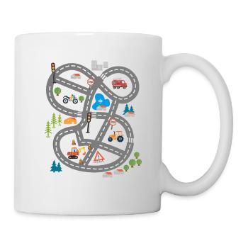 Play street joueur à la petite voiture - Mug blanc - blanc - Droite