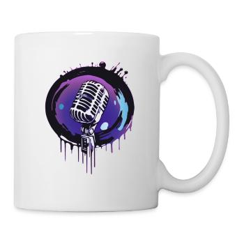 Microphone - Mug blanc - blanc - Droite