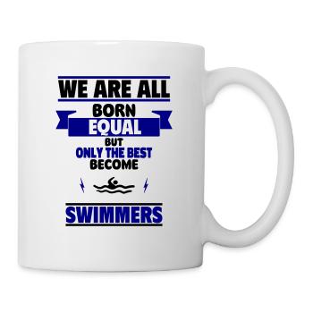 Nur die Besten werden Schwimmer - Tasse - Weiß - Rechts