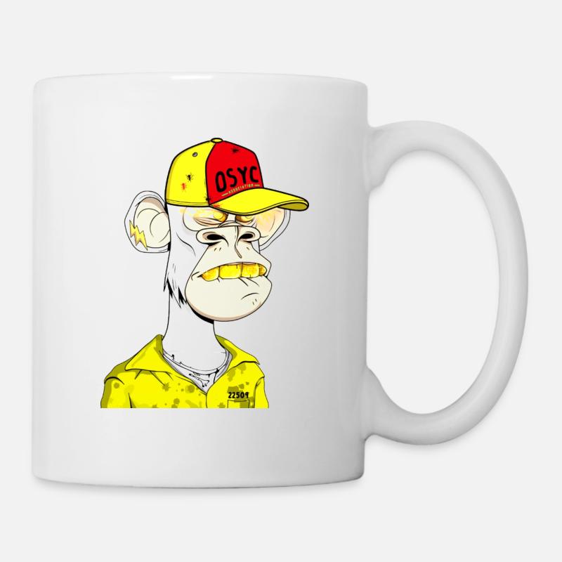 Ape Straßenrebell Cap - Tasse - Weiß
