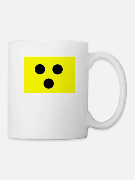 Blindenzeichen - Tasse - Weiß