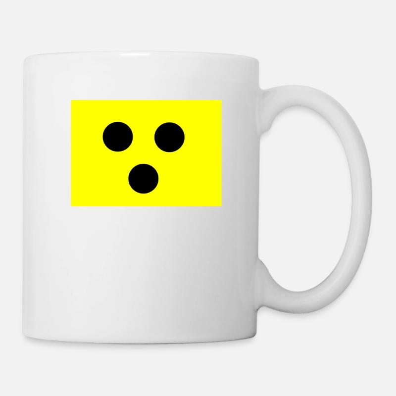 Blindenzeichen - Tasse - Weiß