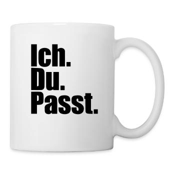 Ich du passt - Tasse - Weiß - Rechts