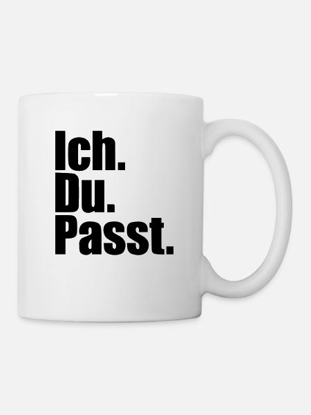 Ich du passt - Tasse - Weiß