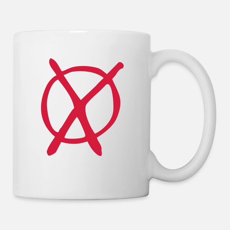 Wahl Partei Kreuz - Tasse - Weiß