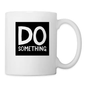 DO something black transparent - Mug - white - Right
