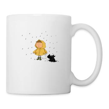 Regenschauer - Tasse - Weiß - Rechts