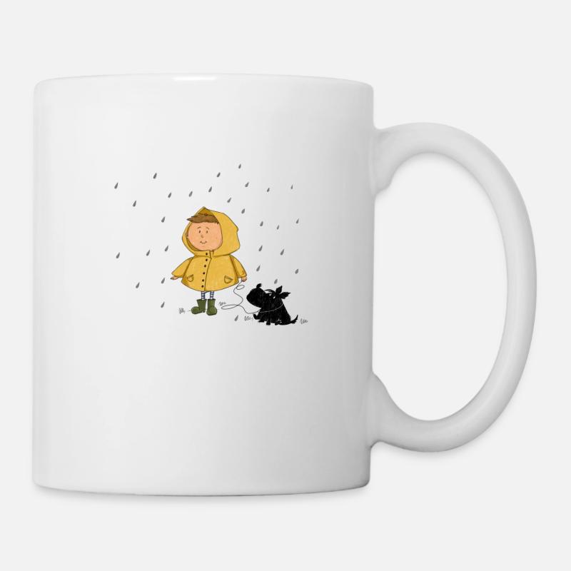 Regenschauer - Tasse - Weiß