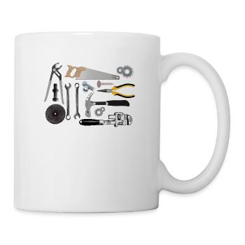 Werkzeuge - Tasse - Weiß - Rechts