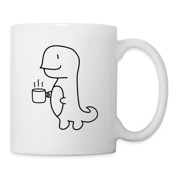Tea Rex - Mug blanc - blanc - Droite