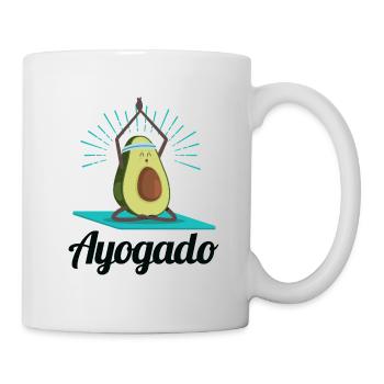 Ayogado | Yoga Avocado - Mug - white - Right